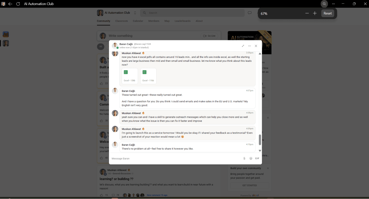 Client testimonial 8 — real result from AI automation work
