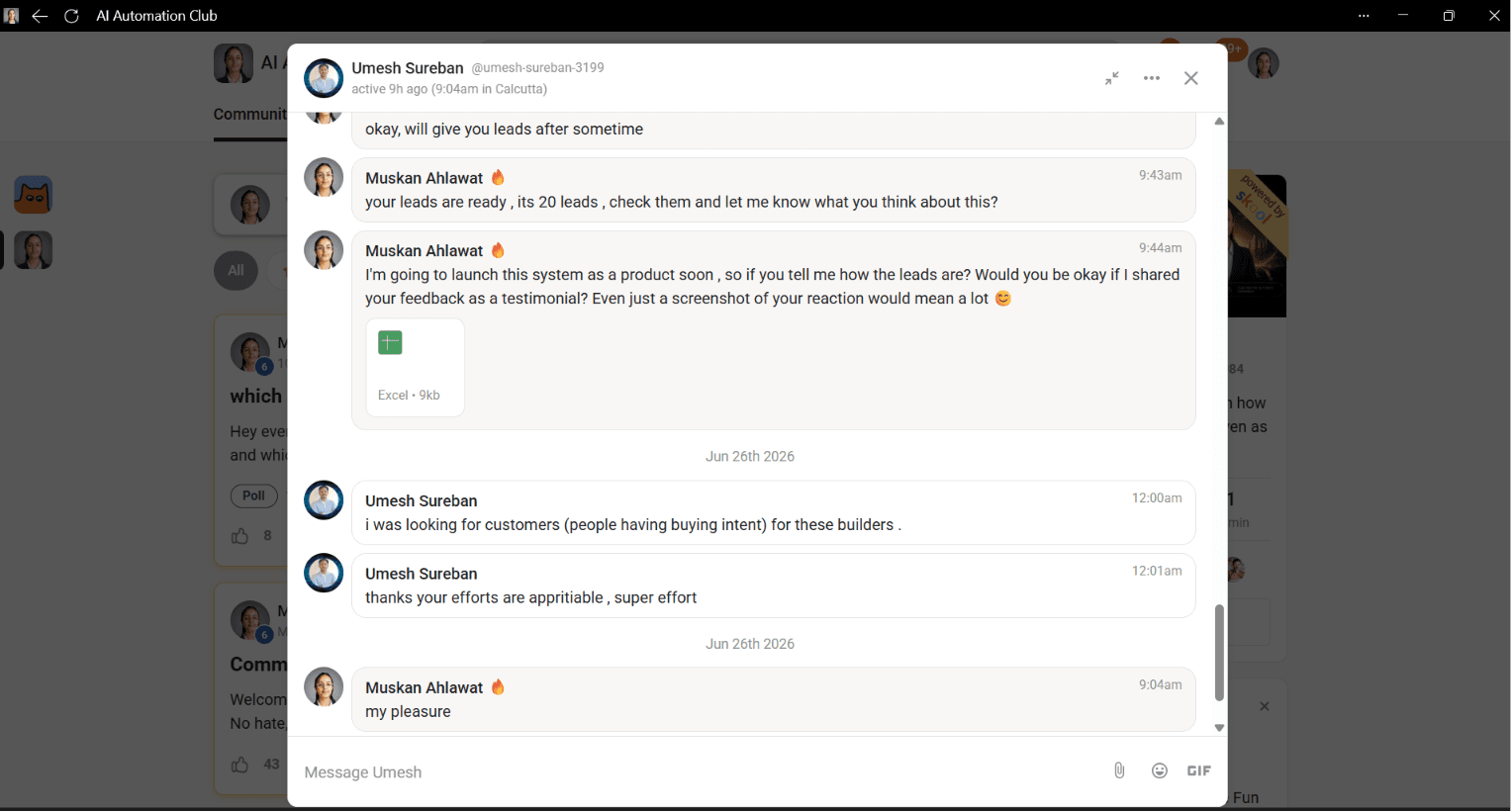 Client testimonial 10 — real result from AI automation work