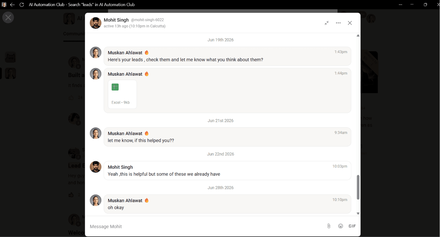 Client testimonial 11 — real result from AI automation work
